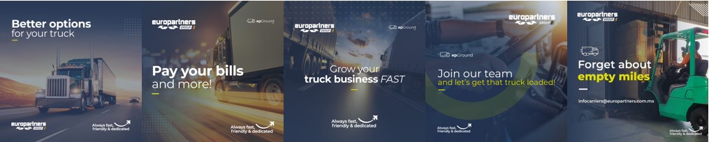 Are you a carrier or truck driver? Come work with Europartners Group.